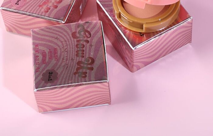 3 In 1 Highlight Blush Contour Palette - 3 Types - 01# - 6g