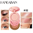 3 In 1 Highlight Blush Contour Palette - 3 Types - 01# - 6g