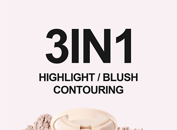 3 In 1 Highlight Blush Contour Palette - 3 Types - 01# - 6g
