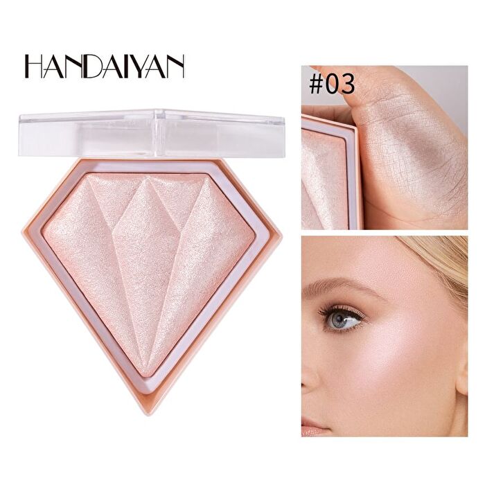 Diamond Glow Highlighter - 5 Colors - 03# Pink - 10g