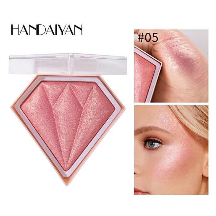 Diamond Glow Highlighter - 5 Colors - 03# Pink - 10g