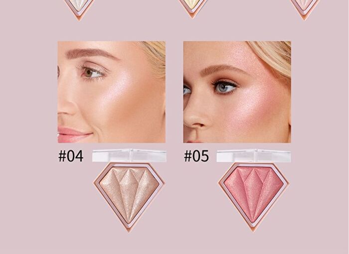 Diamond Glow Highlighter - 5 Colors - 03# Pink - 10g