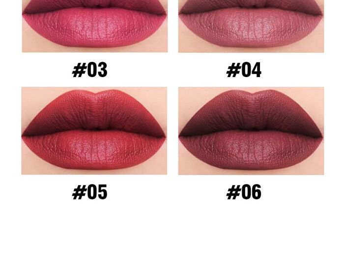 Handaiyan Mousse Matte Lipstick 6 Colors Set - Set (3g x 6)
