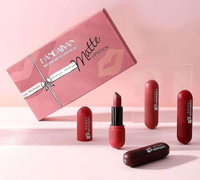 Handaiyan Mousse Matte Lipstick 6 Colors Set - Set (3g x 6)