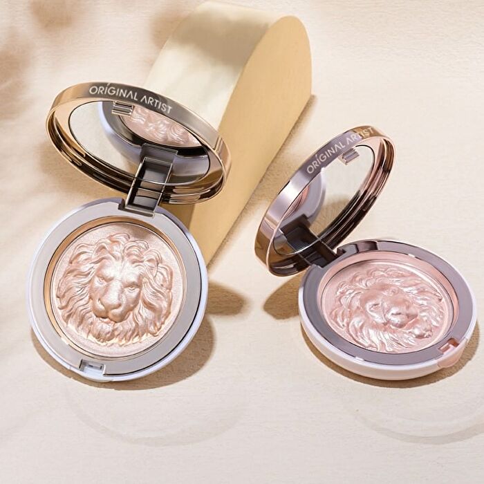Original Artist Lion Embossed Mineral Highlighter - 3 Colors - 3# Pink - 11.5g