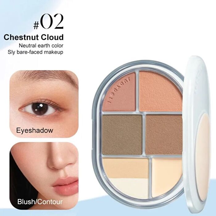 Glazed Face Makeup Palette - 02 - #02 Chestnut Cloud - 11g