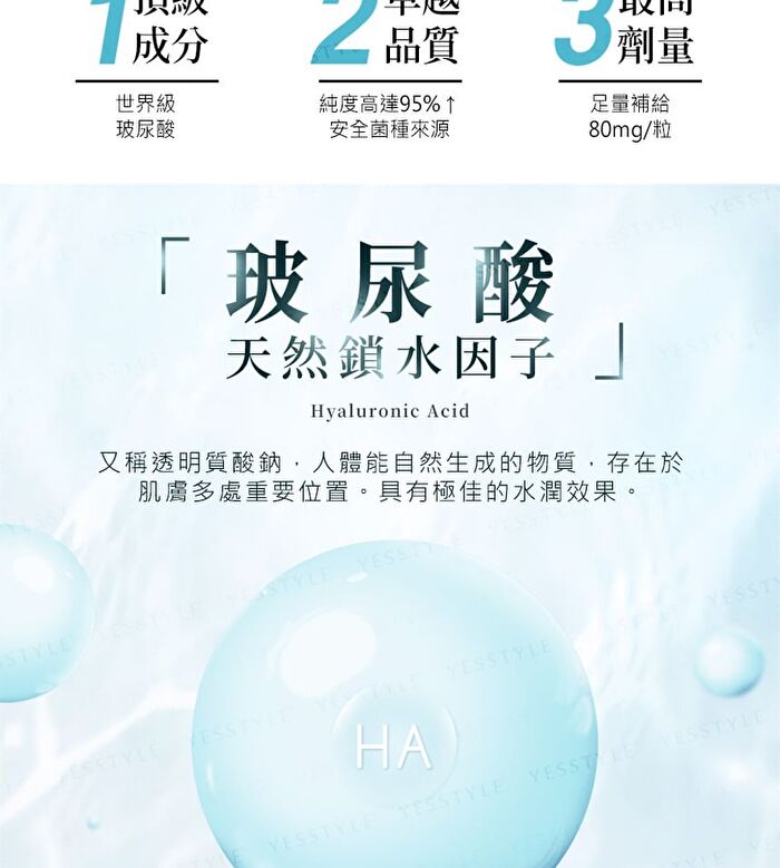 Hyaluronic Acid Capsules - 60 capsules