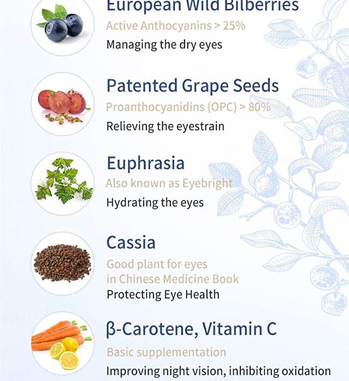 Bilberry Eyebright Veg Capsules - 60 capsules