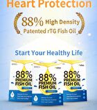 88% Omega-3 Premium Fish Oil Softgels - 60 softgels