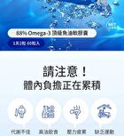 88% Omega-3 Premium Fish Oil Softgels - 60 softgels