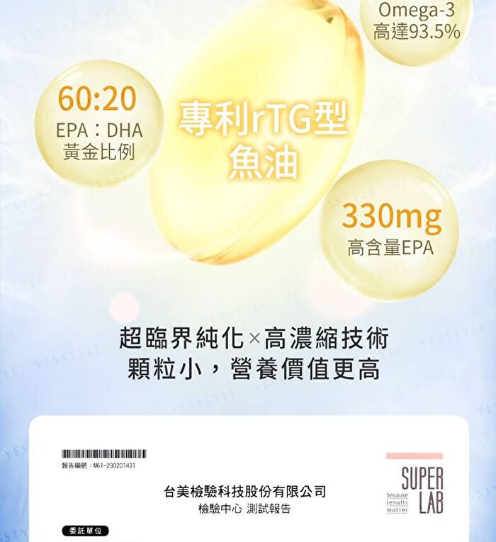 88% Omega-3 Premium Fish Oil Softgels - 60 softgels
