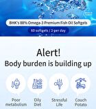 88% Omega-3 Premium Fish Oil Softgels - 60 softgels
