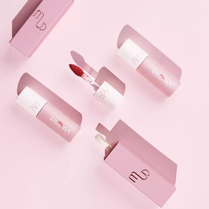 Akf Velvet Lip Mud - 4 Colors (M08-M17) - M16# Peach Tea - 3g