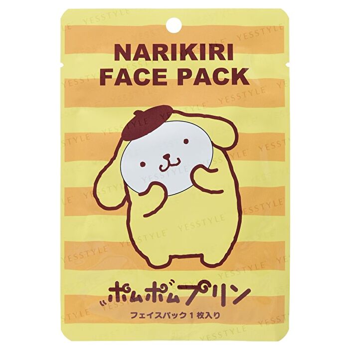 Asunarosya Sanrio Pompompurin Narikiri Face Pack - 1 pc