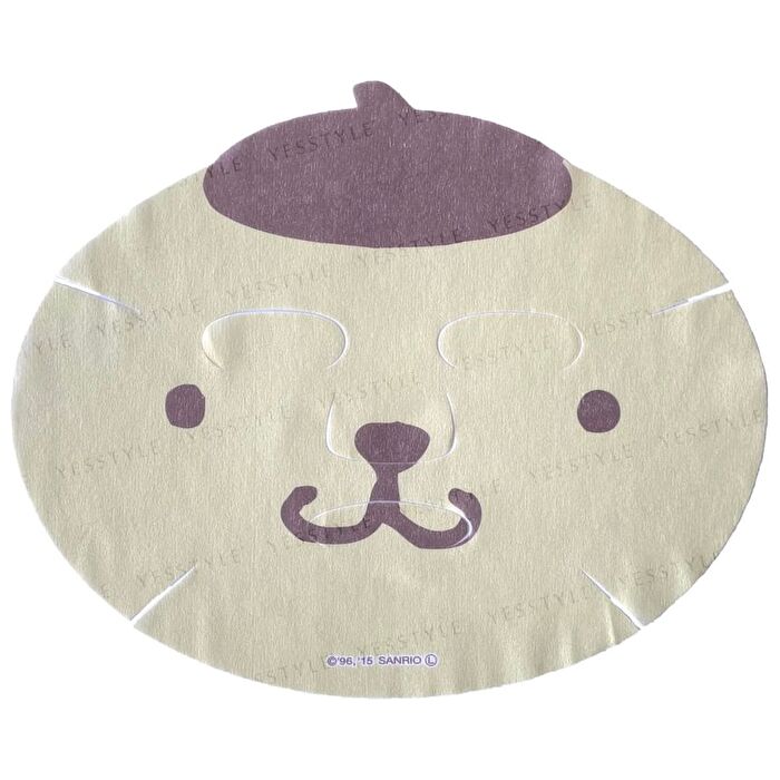 Asunarosya Sanrio Pompompurin Narikiri Face Pack - 1 pc