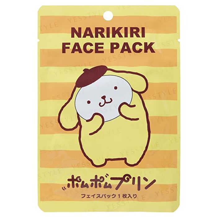 Asunarosya Sanrio Pompompurin Narikiri Face Pack - 1 pc