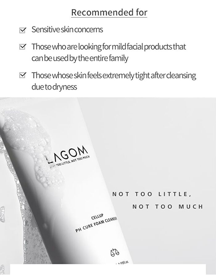 Lagom Cellup pH Cure Foam Cleanser Mini - 20ml