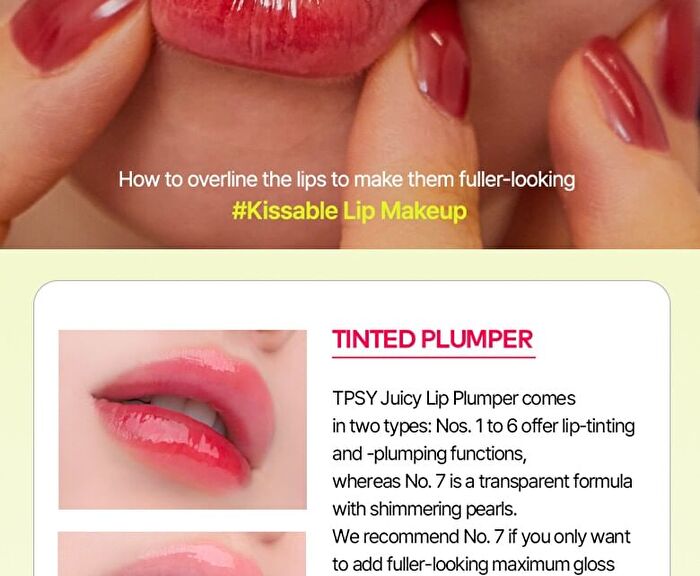 Tpsy Juicy Lip Plumper - 7 Colors - #01 Tingling