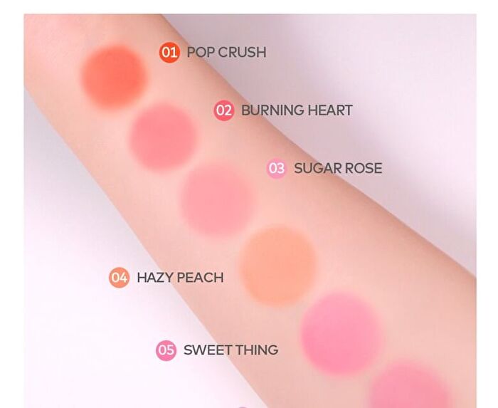 Tpsy Flush Blush - 6 Colors - #03 Sugar Rose