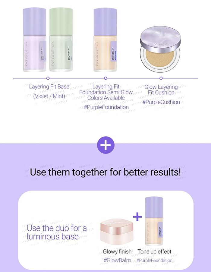 Layering Fit Foundation Semi Glow - 4 Colors - #21 Fair