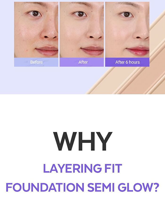 Layering Fit Foundation Semi Glow - 4 Colors - #21 Fair