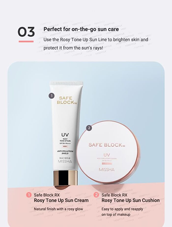 Safe Block RX Rosy Tone Up Sun Cushion - 12g