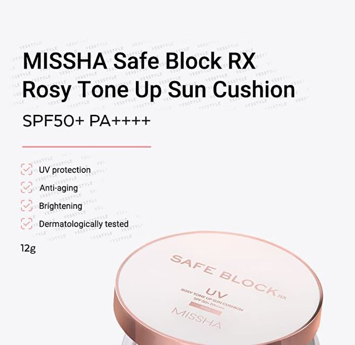 Safe Block RX Rosy Tone Up Sun Cushion - 12g