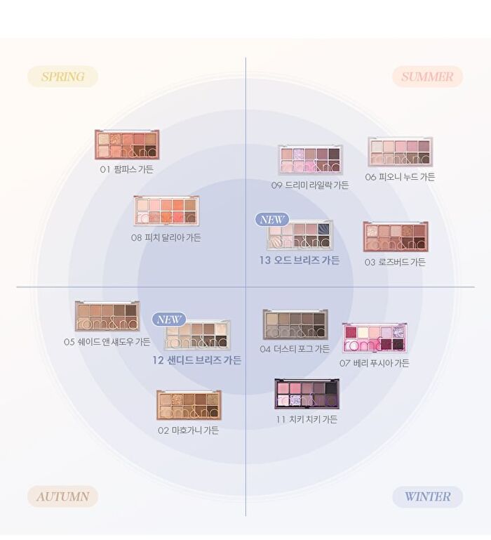 romand Better Than Palette Spring Fever Edition - 2 Types - #13 Odd Breeze Garden
