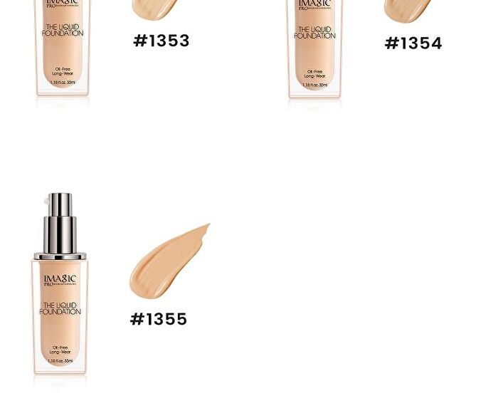 Imagic Oil-Free Liquid Foundation - 5 Shades - #1355 Soft Sand - 35ml