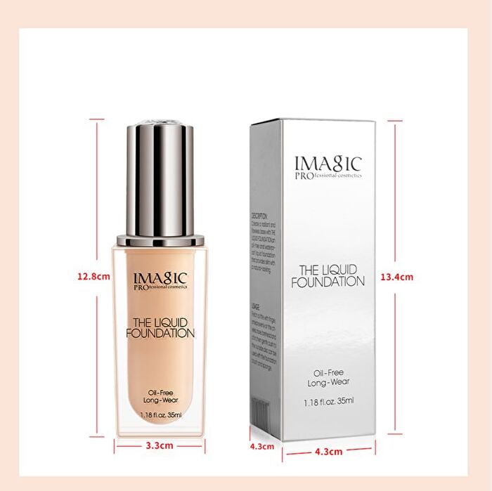 Imagic Oil-Free Liquid Foundation - 5 Shades - #1351 Porcelain - 35ml