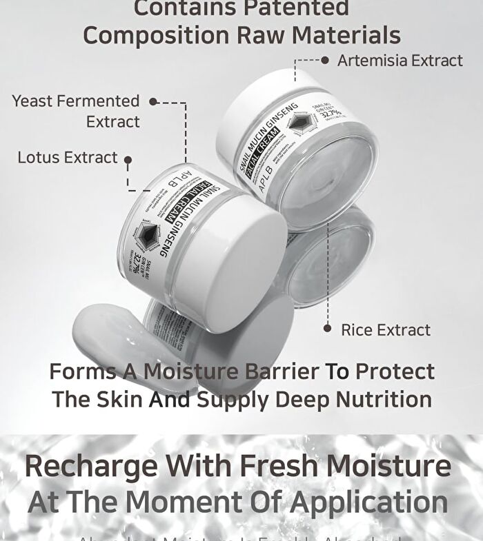 Aplb Snail Mucin Ginseng Facial Cream - 55ml