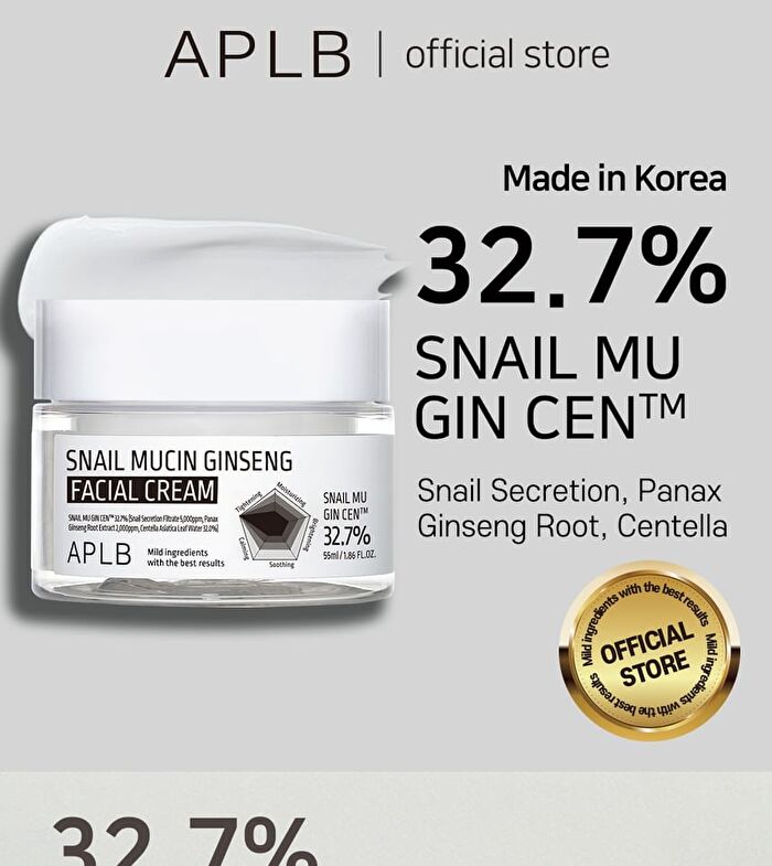 Aplb Snail Mucin Ginseng Facial Cream - 55ml