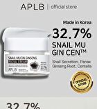 Aplb Snail Mucin Ginseng Facial Cream - 55ml