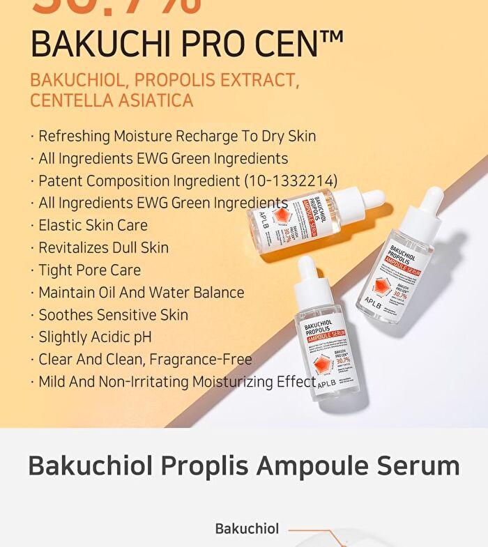 Aplb Bakuchiol Propolis Ampoule Serum - 40ml