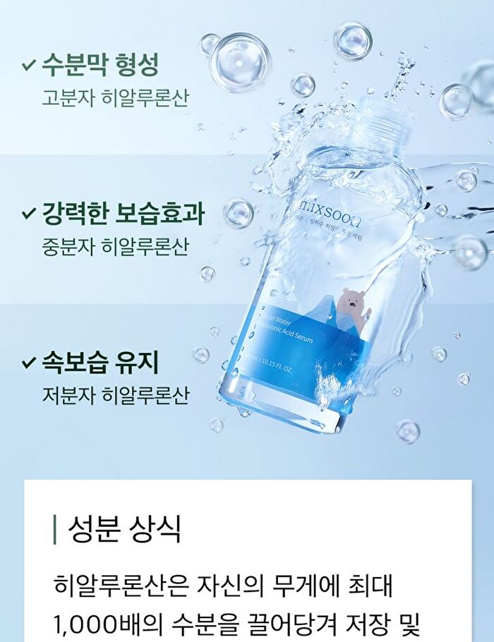 mixsoon Glacial Water Hyaluronic Acid Serum - 100ml