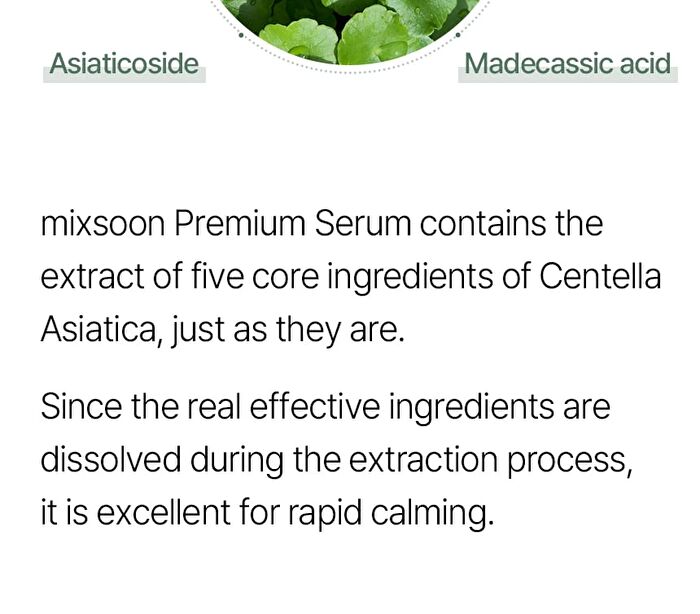 mixsoon Premium Centella Asiatica Serum - 50ml