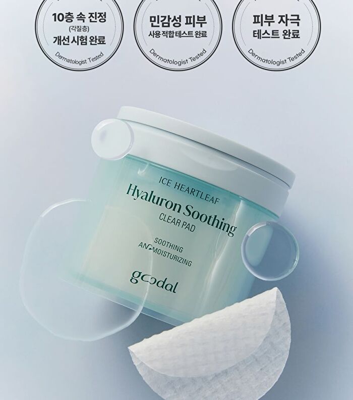 Ice Heartleaf Hyaluron Soothing Clear Pad - 2024 Version - 70 pads