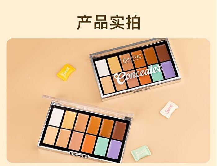 Imagic 12 Colours Concealer Palette - 12 Colours Palette - 19.5g