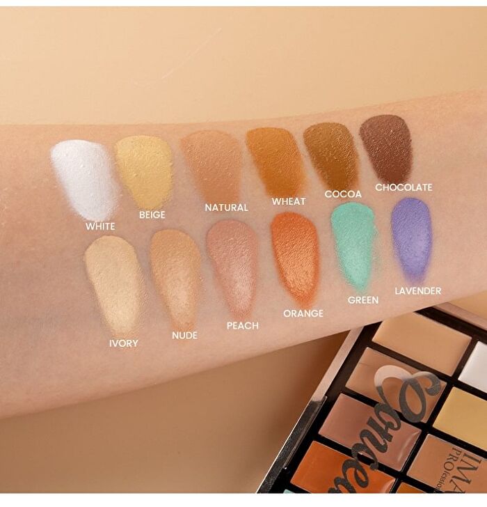 Imagic 12 Colours Concealer Palette - 12 Colours Palette - 19.5g
