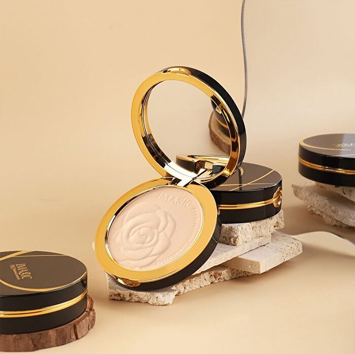 Rose Pattern HD Setting Compact Powder - 5 Shades - #1382 Natural - 13.5g