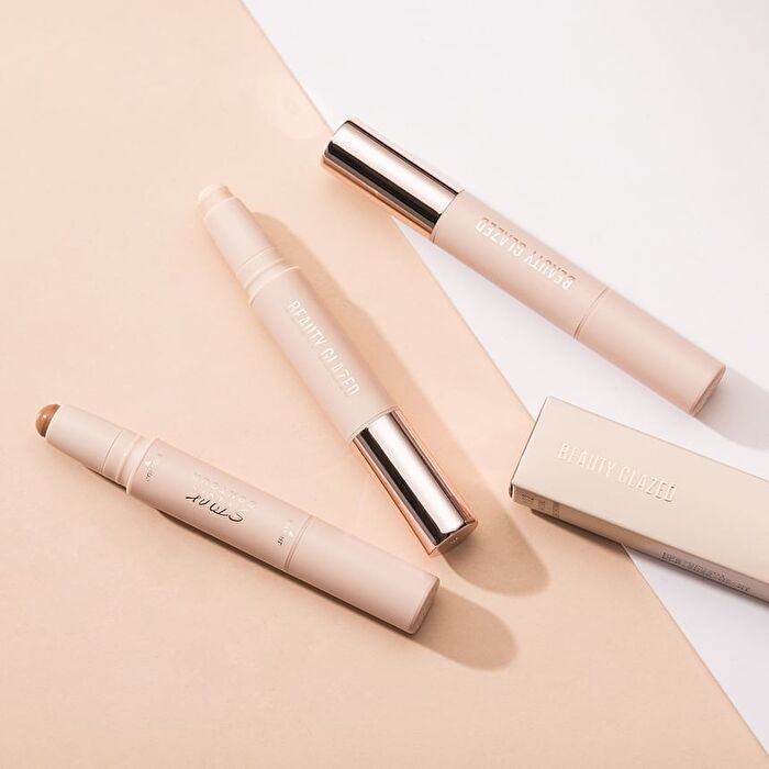 Highlighter & Contour Double-Headed Stick - 3 Shades - 102 Natural & Light Brown - 3.6g