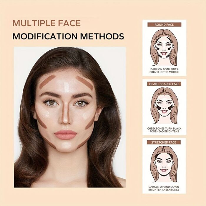 Highlighter & Contour Double-Headed Stick - 3 Shades - 102 Natural & Light Brown - 3.6g