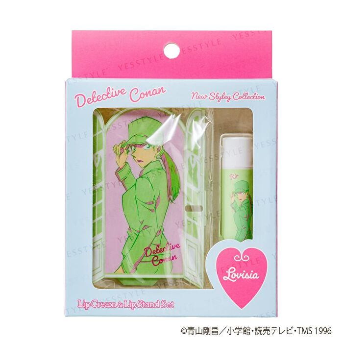 Detective Conan Lip Cream & Lip Stand Set - Conan & Kid