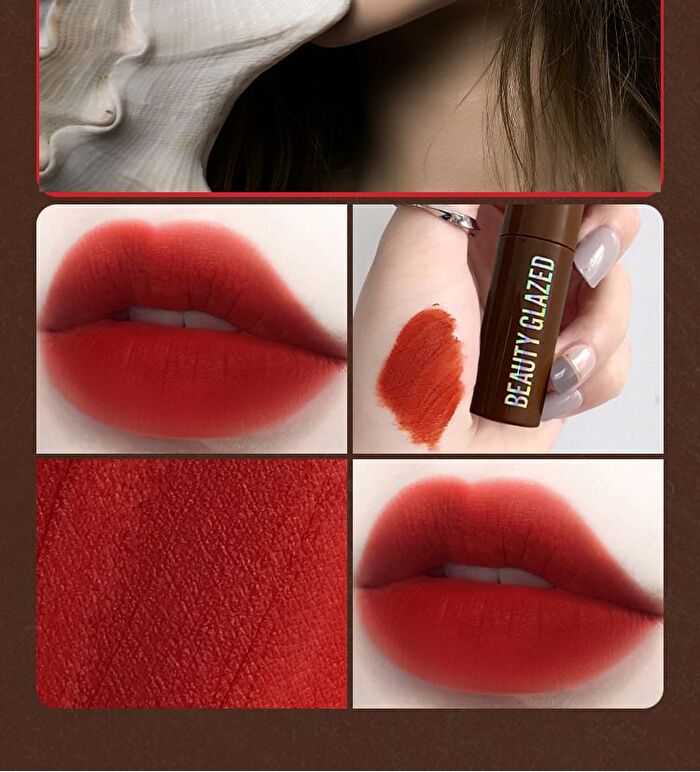 Beauty Glazed Chocolate Silky Lip Glaze - 12 Colours - 102 Coral Cream - 2g