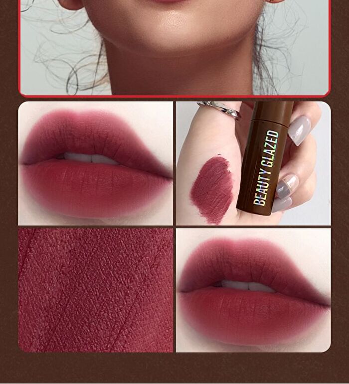 Beauty Glazed Chocolate Silky Lip Glaze - 12 Colours - 102 Coral Cream - 2g