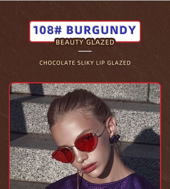 Beauty Glazed Chocolate Silky Lip Glaze - 12 Colours - 102 Coral Cream - 2g