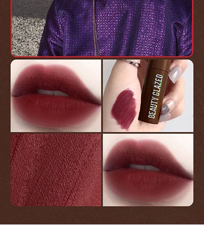Beauty Glazed Chocolate Silky Lip Glaze - 12 Colours - 102 Coral Cream - 2g