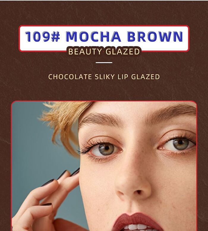 Beauty Glazed Chocolate Silky Lip Glaze - 12 Colours - 102 Coral Cream - 2g