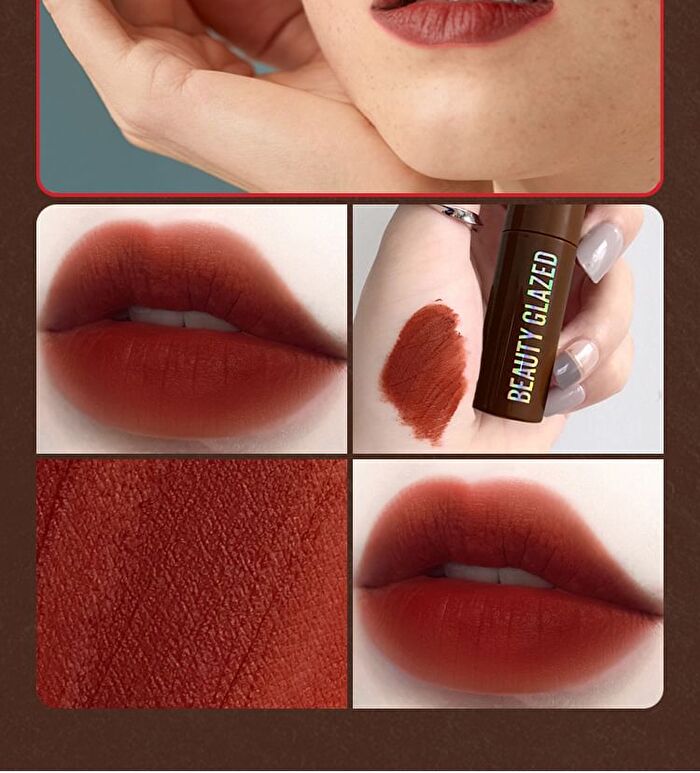 Beauty Glazed Chocolate Silky Lip Glaze - 12 Colours - 102 Coral Cream - 2g