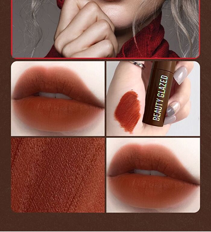 Beauty Glazed Chocolate Silky Lip Glaze - 12 Colours - 102 Coral Cream - 2g